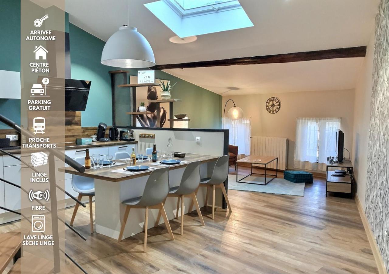Myzenplace - Duplex 100M2 Cosy, Atypique, Situation Ideale, Parking Монтелимар Экстерьер фото