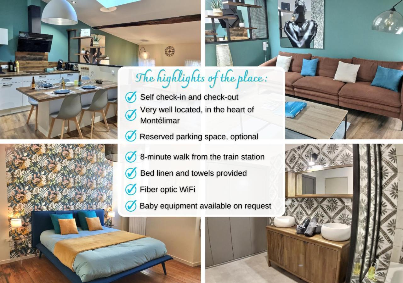 Myzenplace - Duplex 100M2 Cosy, Atypique, Situation Ideale, Parking Монтелимар Экстерьер фото